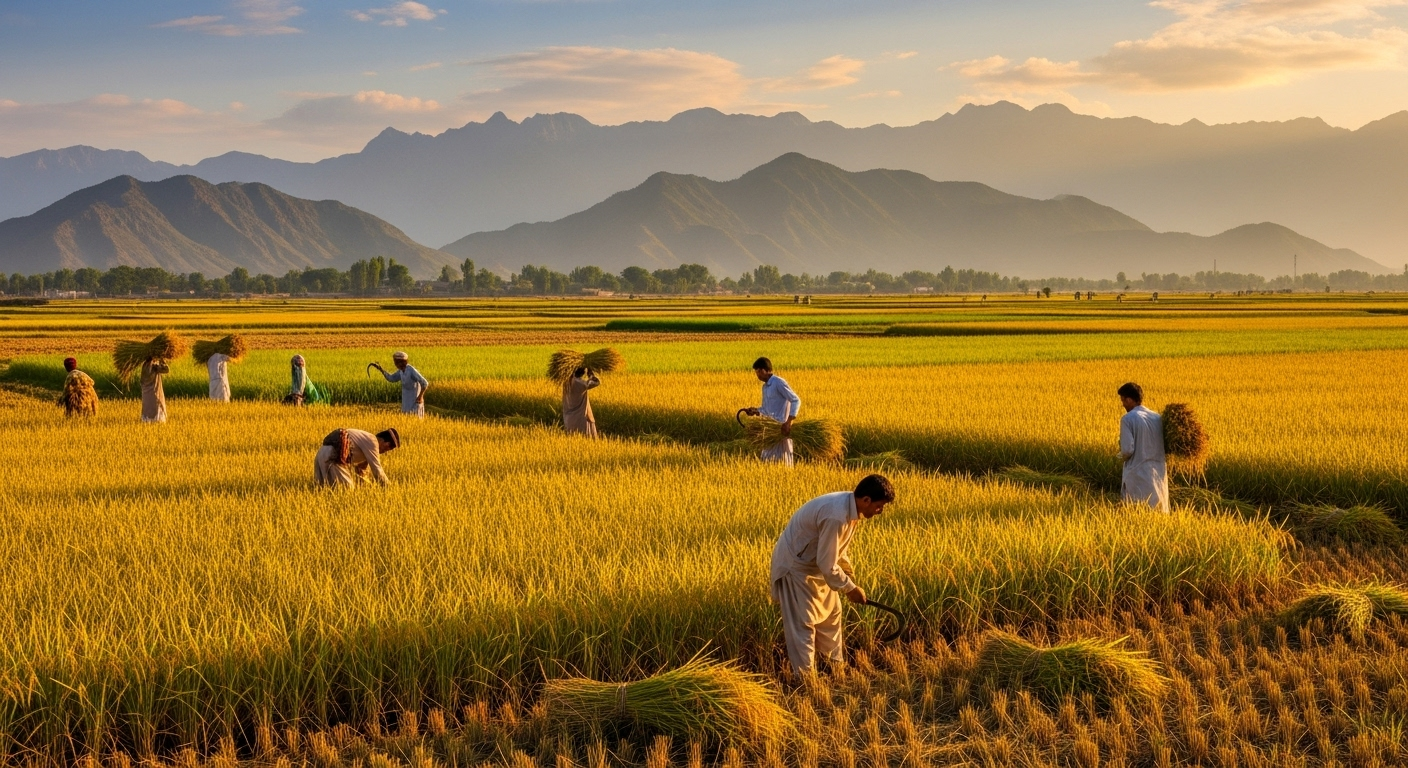 Pakistani Rice Fields
